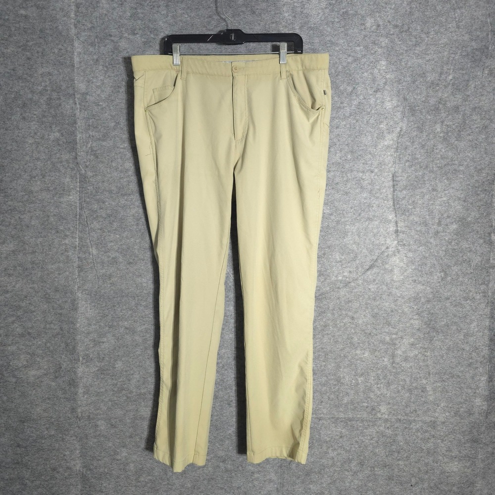 Ping SensorCool Golf Pants Mens 40x31 Tan Performance Straight Leg P03189 Khaki